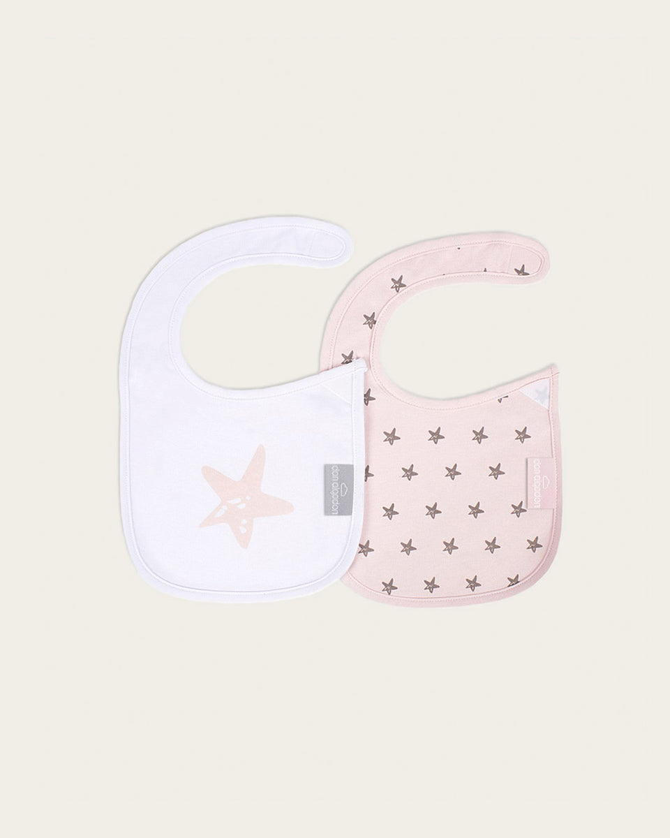 2-Pack Stars Bibs - Pink – Don Algodón
