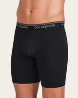 Calzoncillo Bóxer Vintage - Algodón - Negro/Gris Oscuro
