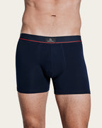 Calzoncillo Bóxer Estampado Geométrico Pajarita - Algodón - Marino/Verde