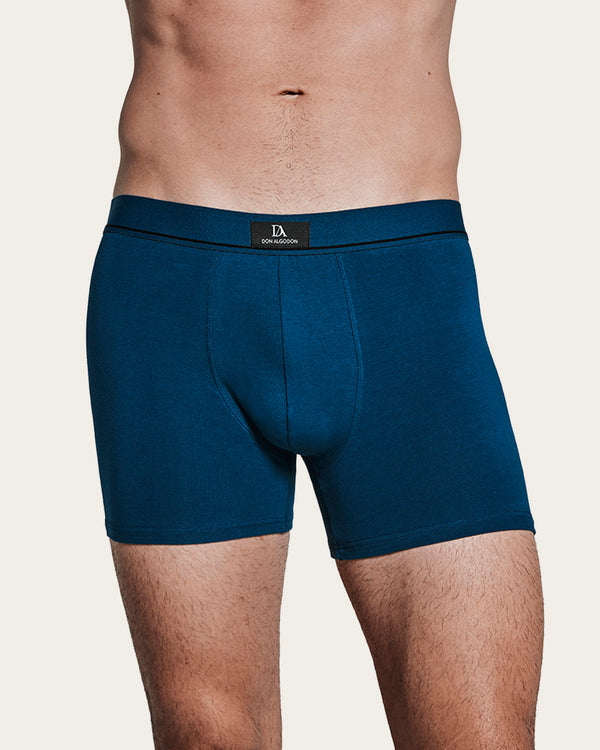 Calzoncillo Bóxer Estampado Geométrico Pajarita - Algodón - Verde/Negro