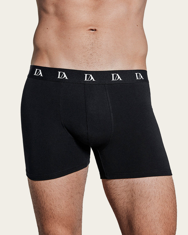 Calzoncillo Bóxer Estampado Geométrico Boomerang - Algodón - Negro/Verde