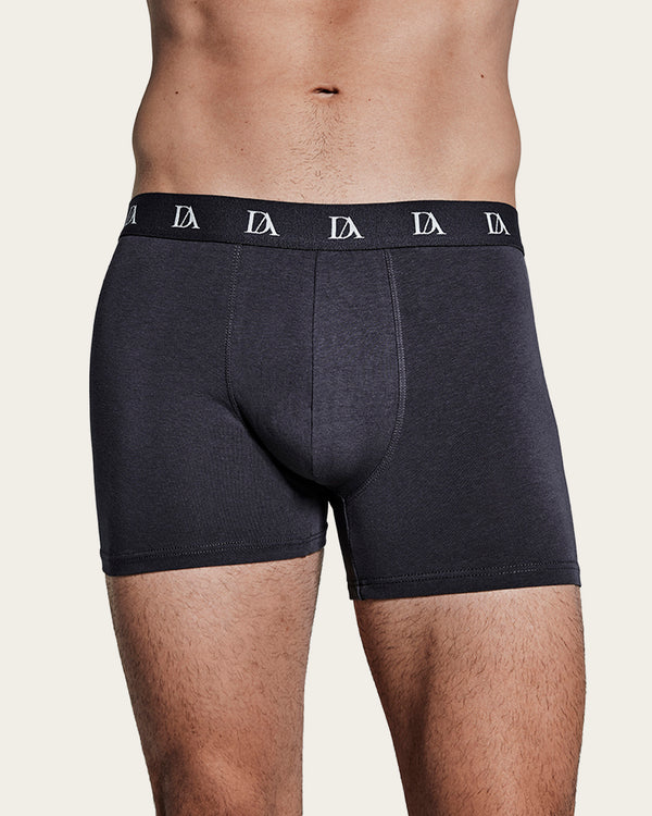 Calzoncillo Bóxer Estampado Geométrico Boomerang - Algodón - Verde/Marino