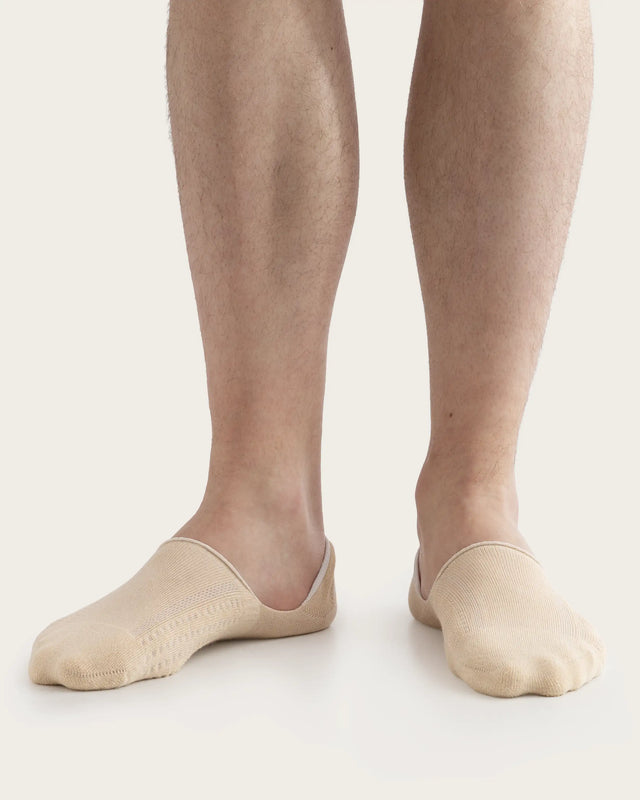 Par Calcetines Pinkie Hombre - Beige