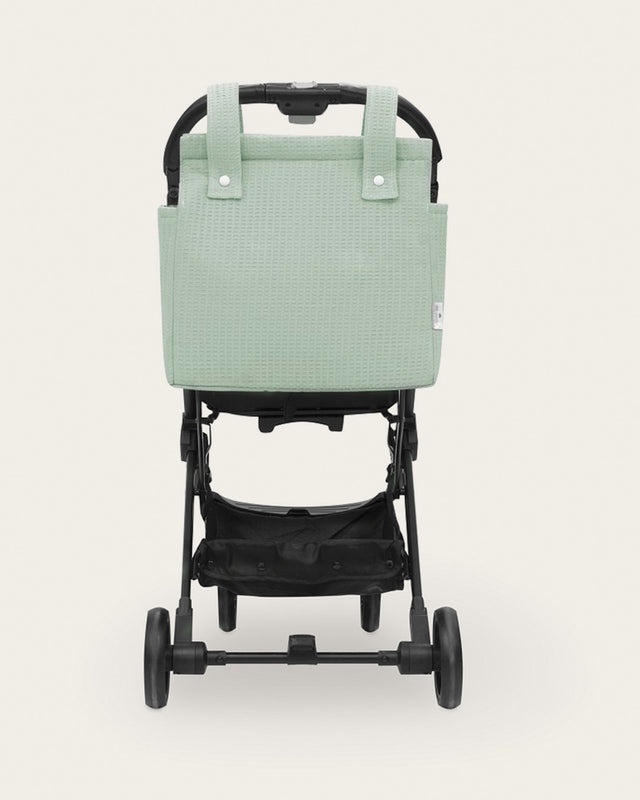 Bolso Carro Bebé Nido de Abeja - Menta
