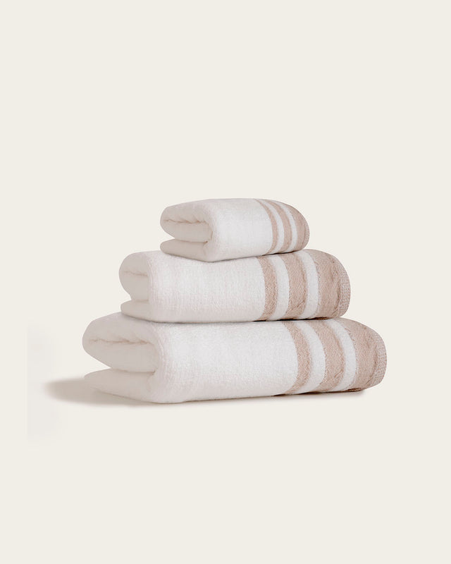 Juego de Toallas Jacquard Siros Zero Twist Algodón - 500 gr/m²