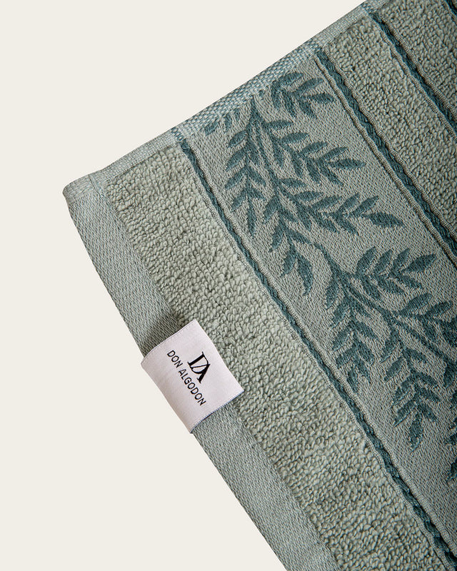 Juego de Toallas Jacquard Yeudi Zero Twist Algodón - 500 gr/m²