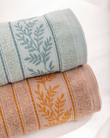 Juego de Toallas Jacquard Yeudi Zero Twist Algodón - 500 gr/m²