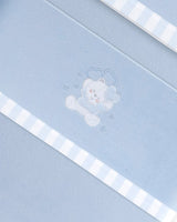 Juego de Sábanas para Bebé Oso- Azul