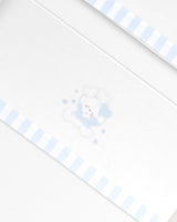 Juego de Sábanas para Bebé Oso - Blanco y Azul
