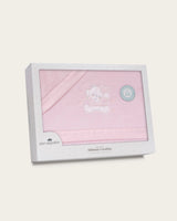 Juego de Sábanas para Bebé Oso- Rosa