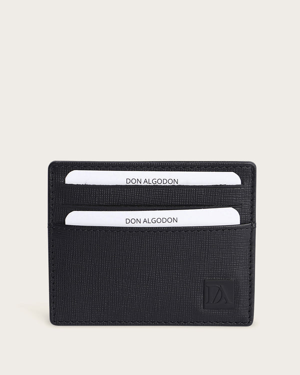 Tarjetero Hombre Marco Protección RFID - Negro