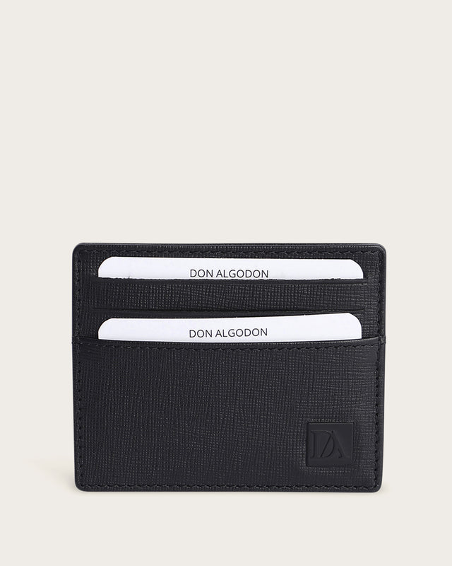 Tarjetero Hombre Marco Protección RFID - Negro