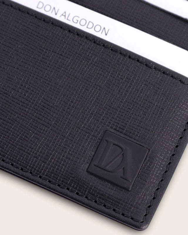 Tarjetero Hombre Marco Protección RFID - Negro