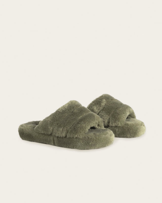 Zapatillas de Estar por Casa Plush Soft - Verde