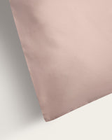 Housse de couette Percale - Coton 180 fils - Rose poudré