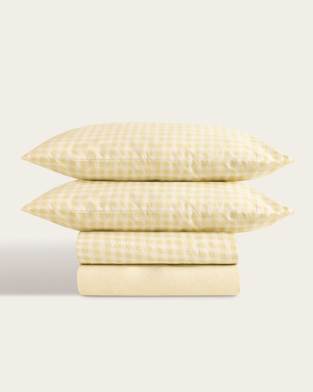 Elia Cotton Sheet Set - 150 Thread Count - Yellow