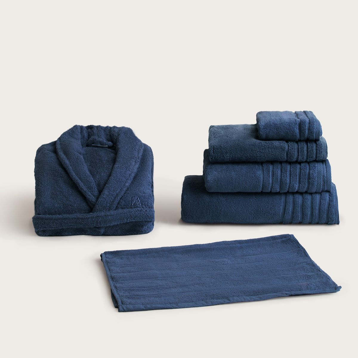 Pack de Baño Completo - 3 Piezas - Azulón – Don Algodón