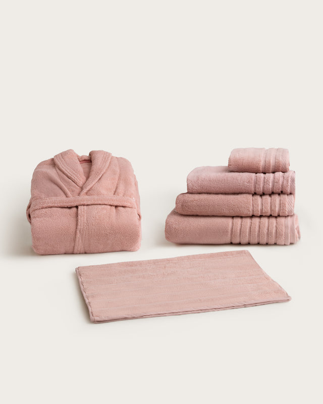 Pack de Baño Completo - 3 Piezas - Rosa Palo