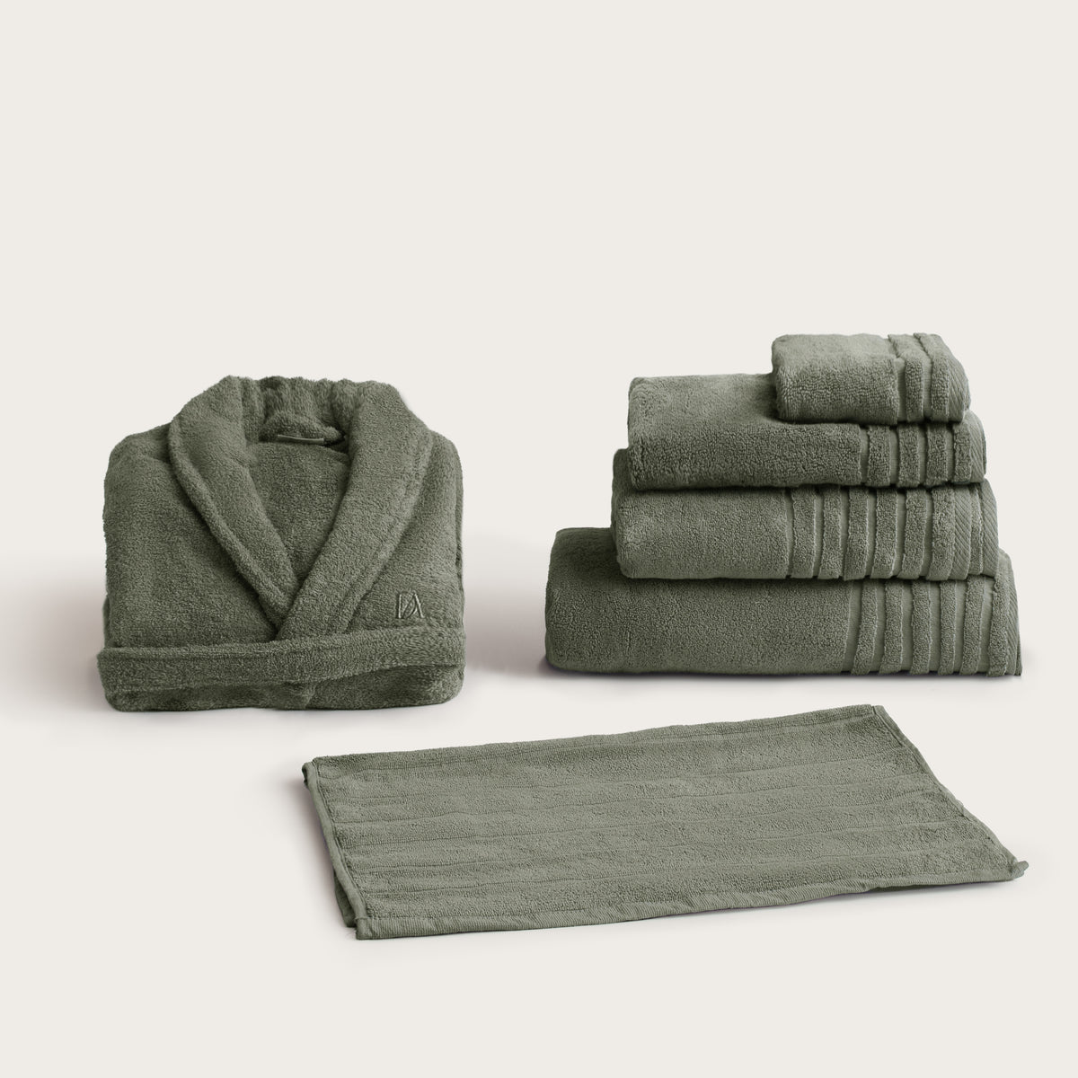 Pack de Baño Completo - 3 Piezas - Verde – Don Algodón