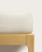 Percale Fitted Sheet - 180 Thread Count Cotton - Beige