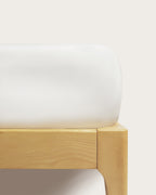 Percale Fitted Sheet - 180 thread count Cotton - White