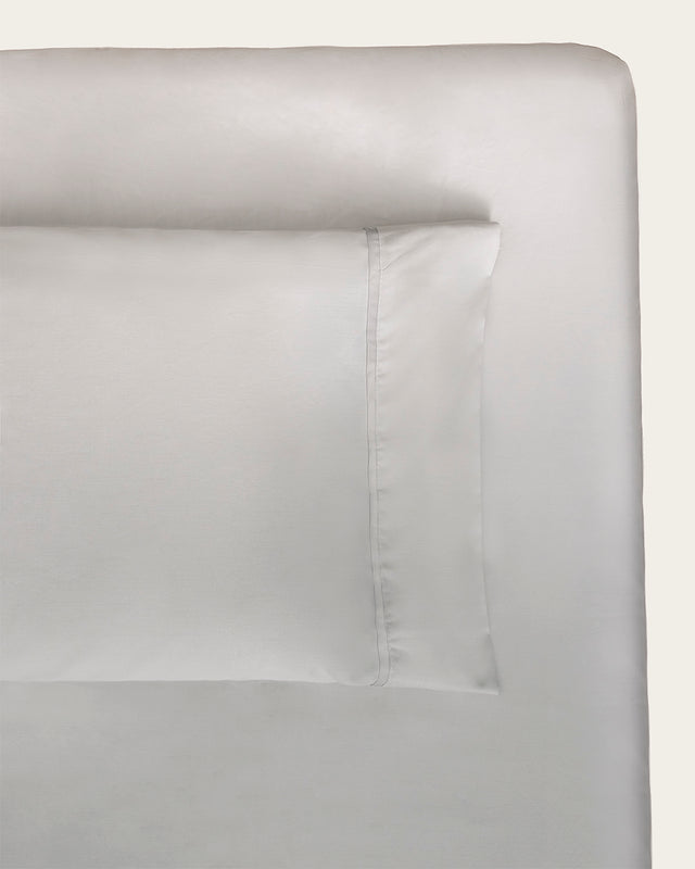Percale Fitted Sheet - 180 Thread Count Cotton - Gray