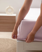 Percale Fitted Sheet - 180 Thread Count Cotton - Lavender