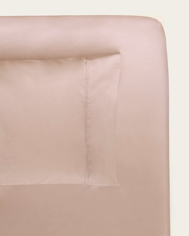 Percale Fitted Sheet - 180 Thread Count Cotton - Rose Pink