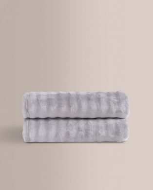 manta para sofa don algodon gris